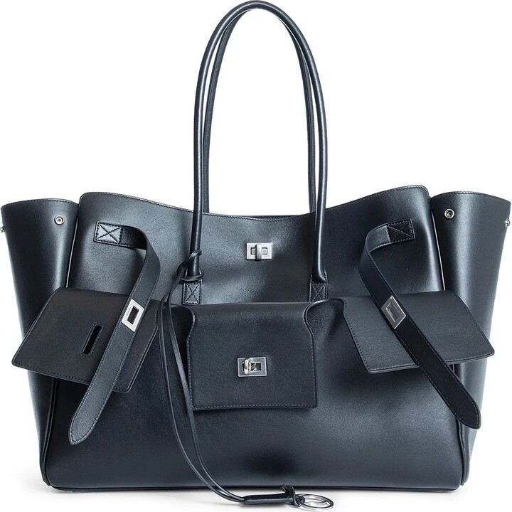 Balenciaga Woman Black Tote Bags