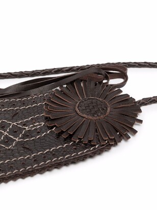 Gianfranco Ferré Pre-Owned 1990s Stitch Detailing Tassels Leather Belt