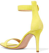 Thumbnail for your product : Gianvito Rossi Portofino 85 Suede Sandals - Yellow
