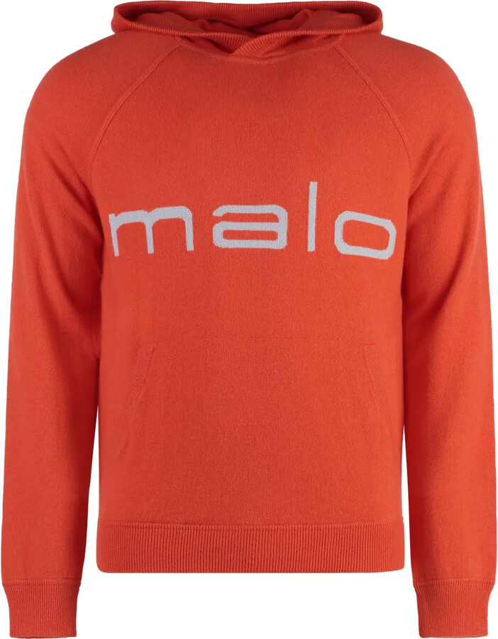 Malo Logo-Intarsia Hoodie