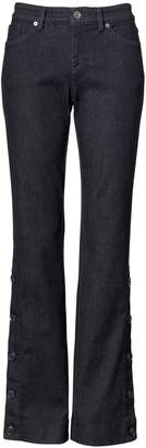 Banana Republic Logan Trouser-Fit Denim Button-Side Pants