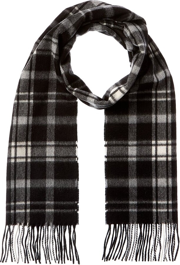 Amicale Cashmere Scottish Plaid Cashmere Scarf