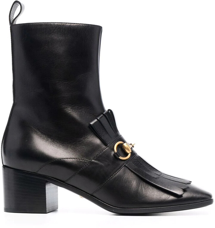 Gucci Horsebit-embellished ankle boots - ShopStyle