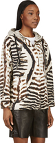 Thumbnail for your product : Moncler Gamme Rouge Beige & Black Tiger Print Hooded Jacket