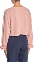 Thumbnail for your product : FAVLUX Ribbed Ruffle Cuff Boxy Sweater