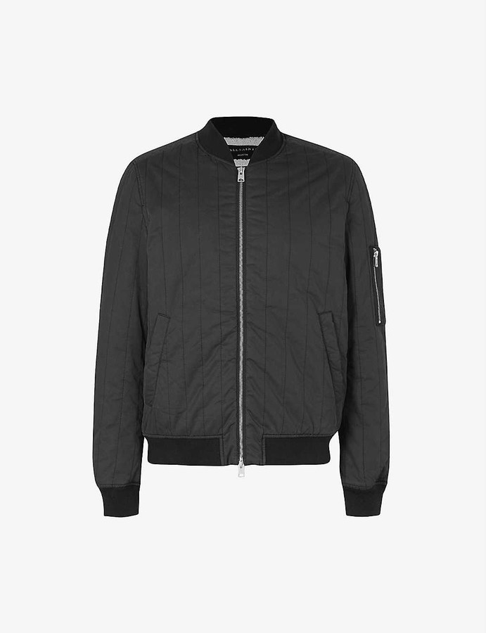 AllSaints Drake quilted bomber jacket - ShopStyle