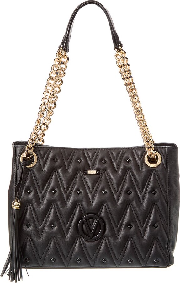 Valentino By Mario Valentino Luisa Diamond Leather Shoulder Bag ShopStyle