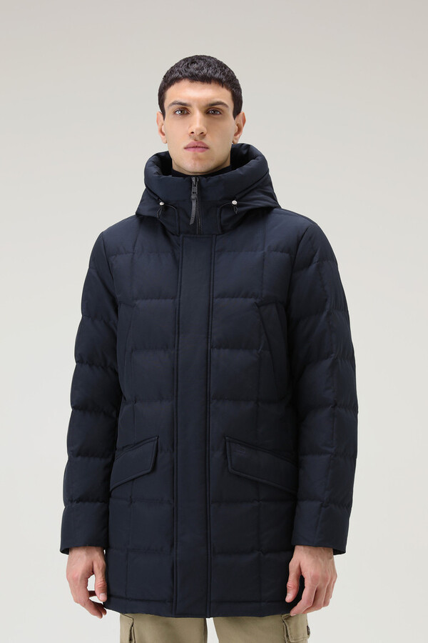 Woolrich Blizzard Quilted Parka in Ramar Cloth - ShopStyle Jackets