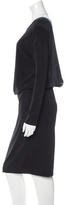 Thumbnail for your product : By Malene Birger Long Sleeve Surplice Dress