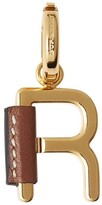 Thumbnail for your product : Burberry leather-wrapped R alphabet charm