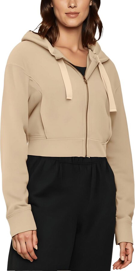 Womens Short Comfy Zip Hoodie