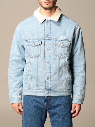 faux fur denim jacket mens
