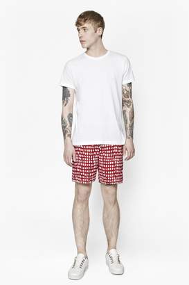 French Connection Painted Grid Shorts