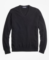 Thumbnail for your product : Brooks Brothers Cashmere V-Neck Sweater-Basic Colors