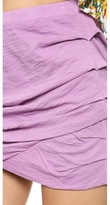 Thumbnail for your product : Monrow Basic Shirred Skirt