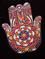 Thumbnail for your product : Charlotte Russe Rhinestone Hamsa Hand Graphic Tank Top