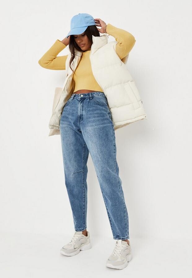 Missguided Light Blue High Rise Carrot Leg Jeans - ShopStyle