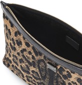 Thumbnail for your product : Dolce & Gabbana Leopard jacquard pouch