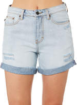 Thumbnail for your product : Rusty New Women's Bae Boyfriend Denim Short Cotton Fitted Blue