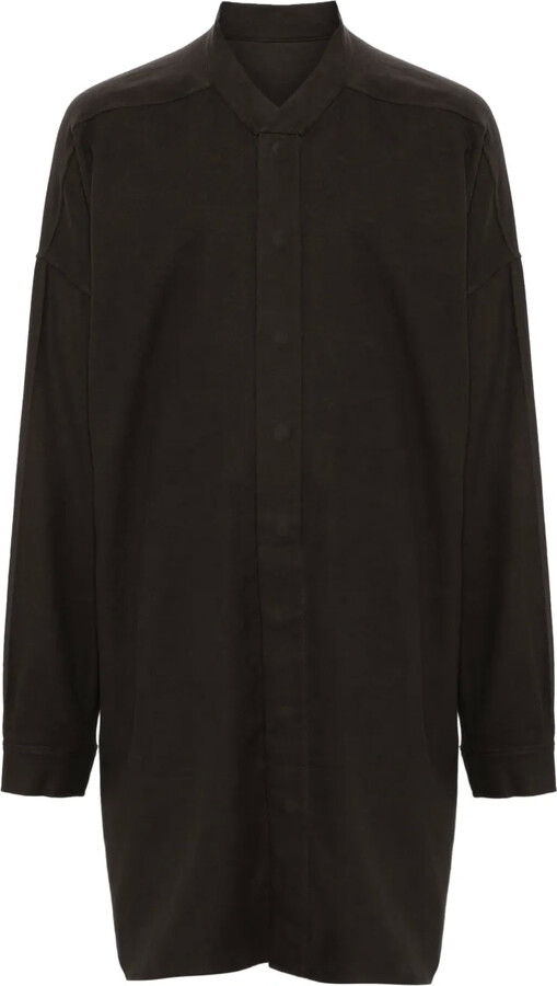 Rick Owens Snap collar faun shirt