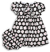 Thumbnail for your product : Hartstrings Infant Girl's Two-Piece Floral Sateen Dress & Diaper Cover Set