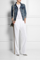 Thumbnail for your product : J.Crew Collection cotton and linen-blend wide-leg pants