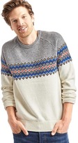 Thumbnail for your product : Gap Merino wool blend fair isle crew sweater