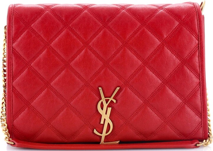 Saint Laurent Becky Shoulder Bag Quilted Leather Mini