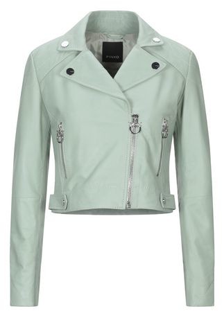bright green leather jacket
