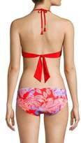 Thumbnail for your product : Red Carter Floral-Print Twisted Bra Top