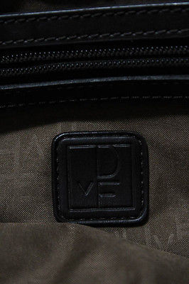 Diane von Furstenberg Brown Leather Zipper Closure 3 Pocket Tote Handbag