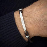 Thumbnail for your product : Atticus Hunter Personalised Men's Leather Bar Bracelet