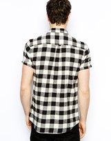 Thumbnail for your product : ASOS Shirt In Short Sleeve With Buffalo Check