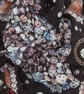 Thumbnail for your product : Alexander McQueen Lost At Sea silk chiffon scarf