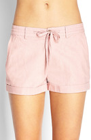 Thumbnail for your product : Forever 21 Cuffed Twill Utility Shorts