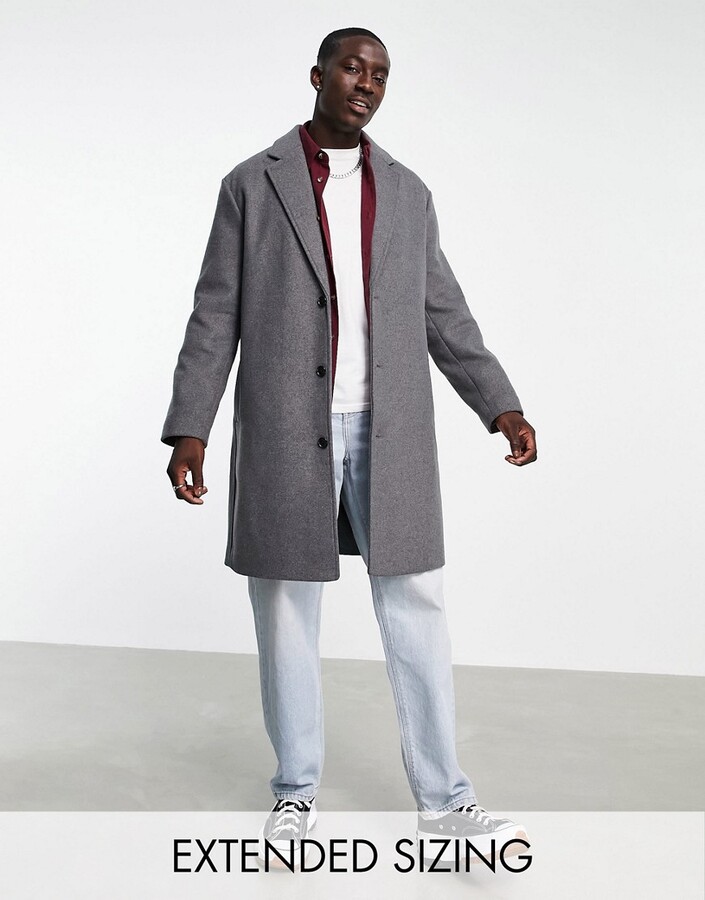 mens fitted overcoat