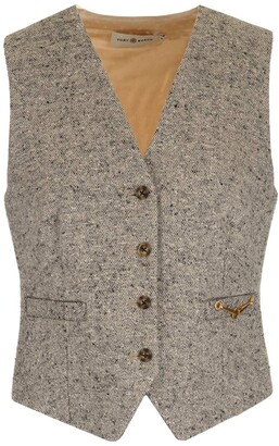 Tory Burch Panelled Buttoned Vest