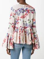 Thumbnail for your product : MSGM floral print ruffled blouse