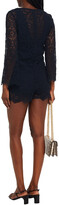 Thumbnail for your product : BA&SH Gaspard Crocheted Cotton-blend Playsuit