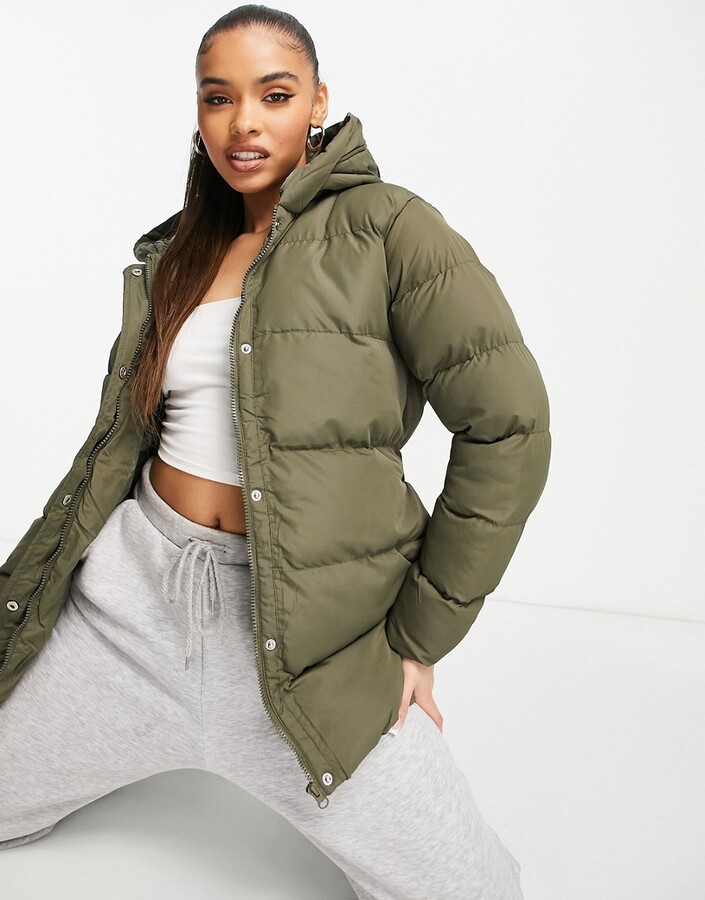 khaki puffer jackets