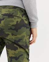 Thumbnail for your product : ASOS Design DESIGN slim pants in camo