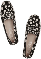 Thumbnail for your product : Tod's Gommino printed calf hair loafers