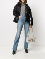 Thumbnail for your product : Pinko Fringed-Yoke Quilted Hooded Jacket