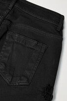 Thumbnail for your product : Rick Owens Detroit Distressed High-rise Skinny Jeans - Black