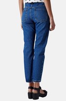 Thumbnail for your product : Topshop Moto Girlfriend Jeans (Blue)