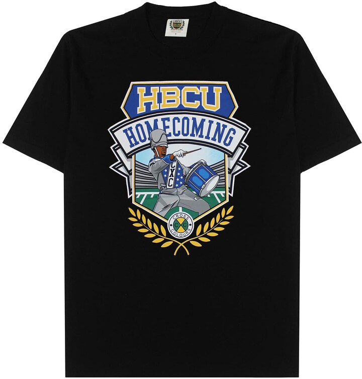 Cross Colours Women's HBCU Drum Cotton Graphic Tee