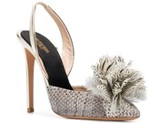 Thumbnail for your product : Giambattista Valli Snake Effect Slingback Pumps