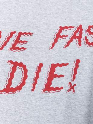 McQ Live Fast Die print T-shirt