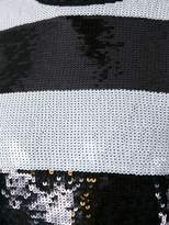 Thumbnail for your product : Max Mara striped panel sequin jumper
