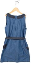 Thumbnail for your product : Little Marc Jacobs Girls' Sleeveless Chambray Dress